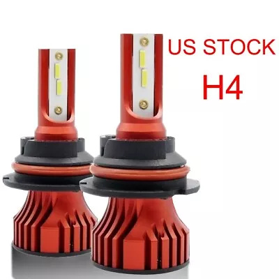 H4 9003 LED Headlight Bulbs Kit Hi/Lo Beam Super Bright White 6000K US STOCK • $8.99