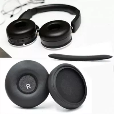 Sponge Cushion Ear Pads Leather Earmuffs For AKG Y50 Y55 Y50BT Headphones • $14.39