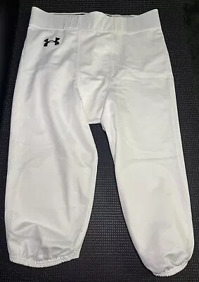 Under Armour Mens Football Pants White (100) Adult XL (no Pads No Belt) • $22.99