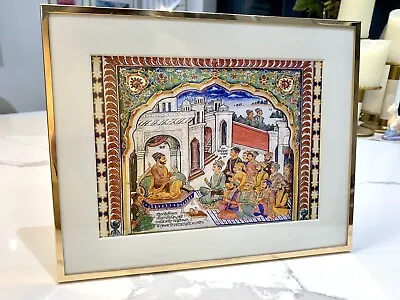 £11.49 • Buy Guru Nanak Dev Ji Fresco Wall Art Print Painting Sikh Sikhism RARE