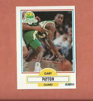 1990-91 Fleer Update Gary Payton Rookie Card #u-92 Seattle Supersonics • $0.99