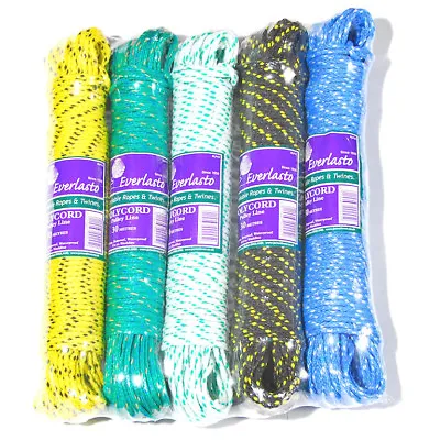 30m - Quality Everlasto Polycord Polythene Pulley Line / Clothes Line 5mm Approx • $20.74