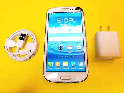 *view Photos* White Samsung Galaxy S3 Sgh-i747m Unlocked Cell Phone Bell Rogers+ • $27.22