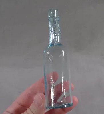 Antique Miniature Florida Water Aqua Glass Bottle 5-1/2  • $7.99