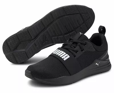 $68 • Buy Puma Wired Run Black Mens Shoes Active Sneakers UK 10.5 US 11.5