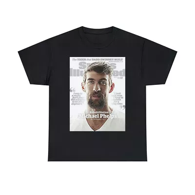 Michael Phelps USA Olympics Swimming Medals Sports Illustrated Cover Tee Shirt • $22.61