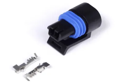 Haltech Plug & Pins Only For Delphi 2 Pin GM Style Coolant Temp Connector Black • $22.03