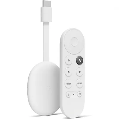 $79.99 • Buy Latest Google Chromecast With Google TV Snow 4K HDTV WiFi HDMI With Remote New