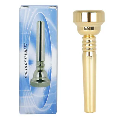 Gold Plated Trumpet Mouthpiece 17C Overall Brass Small Mouth For Trumpet • $8.98