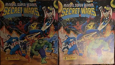 Panini Marvel Super Heroes Secret Wars Sticker Album 1986 X 2 • £14.99