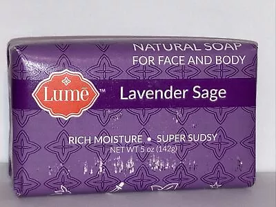 LUME LAVENDER SAGE  5oz Bar Soap New Factory Sealed • $32.39