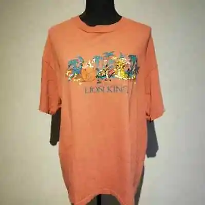 Vintage Lion King 90s T Shirt Xl Embroidered Simba Singlestitch (pur⁷) • $29.99