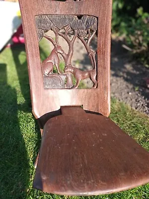 £0.99 • Buy African Handcarved Birthing Chair, Brought Back From Malawi