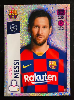 2019-20 Topps Champions League # 59 Lionel Messi Barcelona Foil Sticker • $5.94