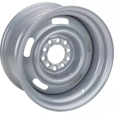 Speedway Motors GM Dual Pattern Silver 15” X 10” Rally Wheel 5 X 4.5 Inch • $112.99