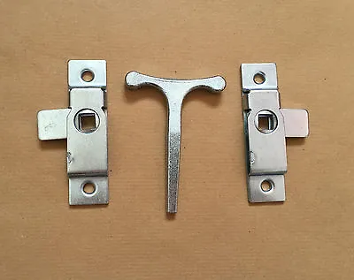 SMALL T Key & 2 Universal Budget Lock Trucks Trailers Horseboxes Van Bus Coach2 • £8.50