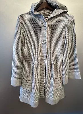 Mossimo Hooded Cardigan  Sweater Grey Junior Size L • $15