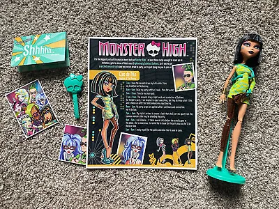 Monster High Cleo De Nile DAWN OF THE DANCE Doll 2011 ICoffin Phone Brush Invite • $75