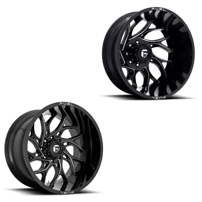 22x10 Fuel D741 Runner Black PRE-11 GM DUALLY SUPER SINGLE Wheels 8x6.5 Set Of 6 • $2669.58