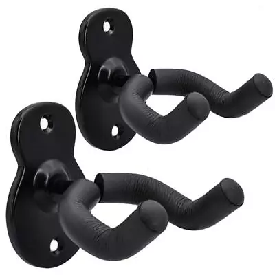 Guitar Wall Mount Hanger 2 Pack Hook Acoustic Electric Bass Guitar Wall Hange... • $13.54