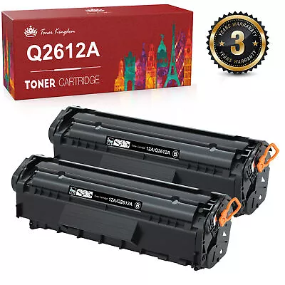 2PK Q2612A 12A Toner Cartridge Fits For HP LaserJet 1020 1022n 3050 3052 Printer • $20.99