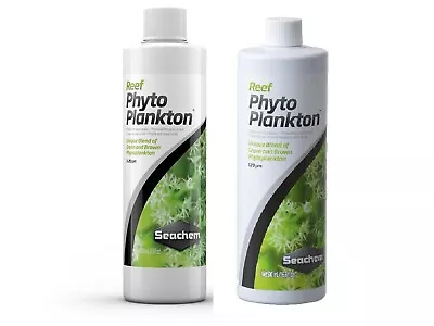 Seachem PhytoPlankton 250ml 500ml Live Coral Invert Marine Reef Food LPS SPS • £13.15