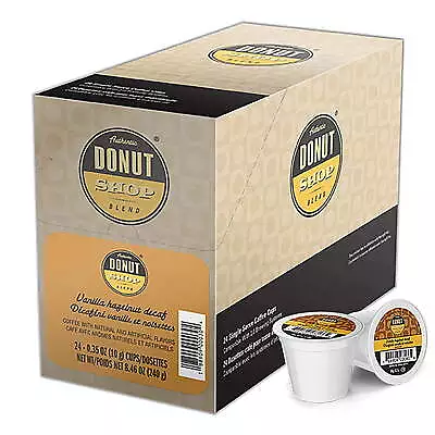 Authentic Donut Shop Blend Coffee Pods Vanilla Hazelnut Decaf Coffee K-Cups 24Ct • $20.67