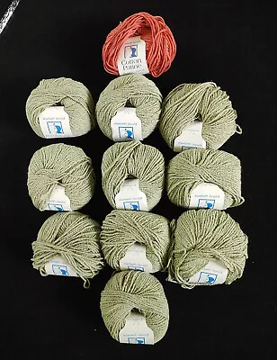 Lot Of 10 Bamboucle  Pale Sage  #001  Cotton Bamboo Linen Nylon 87yds & Cottn • $31.95