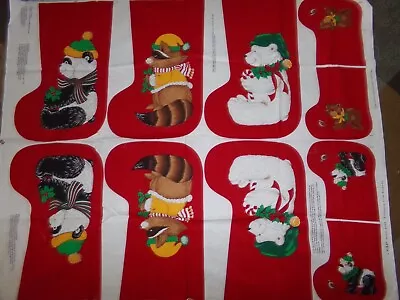 CHRISTMAS STOCKINGS Mittens HOLIDAY PANEL Tree Skirt Fabric U-PICK READ For Info • $6.95