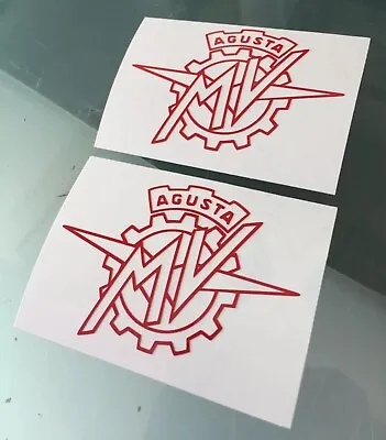 Stickers / Decals For MV Agusta (Outline) (Any Colour*) (100mm X 70mm) • $8.70