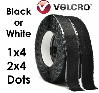 VELCRO® Self Adhesive Hook And Loop Strip Black White Heavy Duty 1  X 2  4  Dot • $3.15