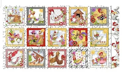 Loralie Designs - Chicken Chique Quilting And Crafting Panel  - With Hen House • $12.99