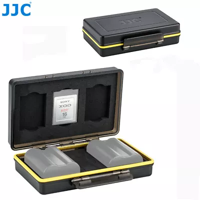 2 Camera Battery + 3 XQD Memory Card Case Holder For Nikon EN-EL15 Sony NP-FW50 • $21.99