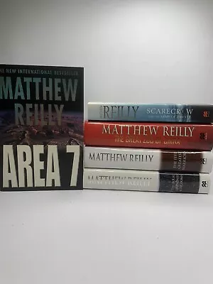 5x MATTHEW REILLY Book Bundle Books Lot Area 7 Kingdoms Warriors Army Of Thieves • $55