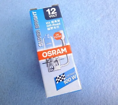 Osram H3 Off-Road 12V100W 62201 PK22s SURPER BRIGHT Halogen Lamp Auto Car Light • $5.20