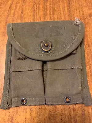 Original G.i. Wwii M1 Carbine Web Belt Pouch • $8