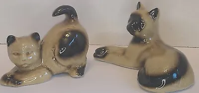 Vintage K's Collection Porcelain Siamese  Cat Figurines   • $23.99