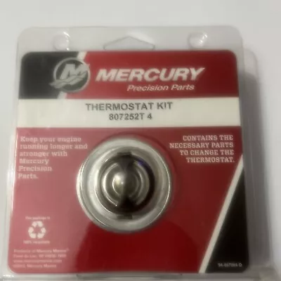 New Mercury Mercruiser Quicksilver OEM Part # 807252T 4 THERMOSTAT KIT MQ10 • $33.99