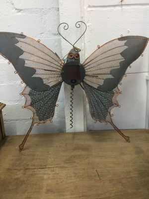 £20 • Buy Metal Solar Light Butterfly Garden Wall Art