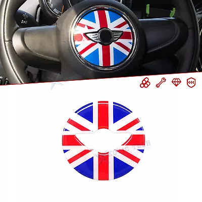 Union Jack UK Flag Steering Wheel Overlay Decal For Mini Cooper F54 F55 F56 F60 • $9.88