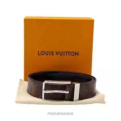 🔴 Louis Vuitton Pont Neuf Belt - Monogram Macassar 100/40 • $297