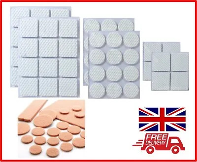 £3.85 • Buy Non Slip Rubber Pads & Felt Pads Floor Protector Furniture Feet Self Adhesive UK
