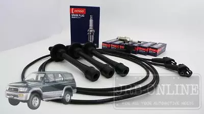 Suits TOYOTA Hilux VZN167 172 5VZ V6 3.4L 2002-05 SPARK PLUGS IGNITION LEADS KIT • $108.76