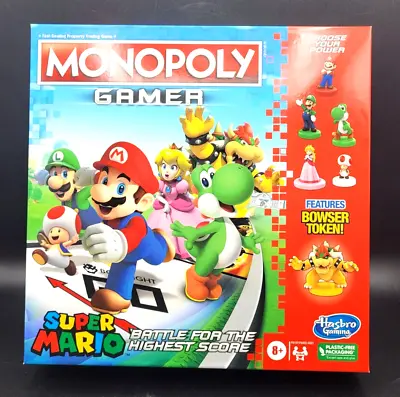 Monopoly Super Mario Gamer Premium Edition Board Game NEW  • $32.95