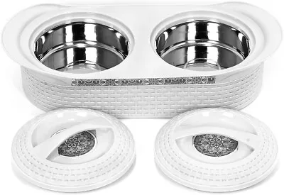 £20.69 • Buy Twin Casserole Plastic Hot Pot Thermal Insulated Food Warmer Serving Dish Set