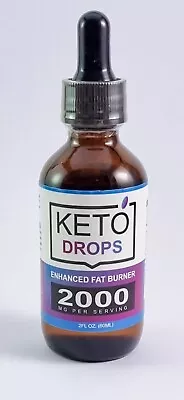 Keto Drops Ketosis Weight Loss Supplement Fat Burn Carb Blocker Vegan Diet • £16.99