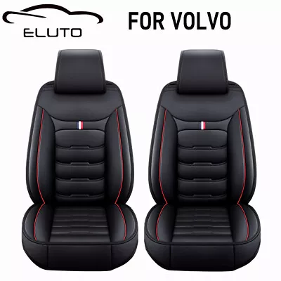 For Volvo PU Leather Car Front Seat Cover Cushion Waterproof Storage Compartment • $55.99