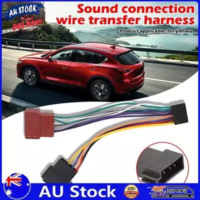 AU For KENWOOD ISO Wiring Harness Connector Adaptor Cable Car Stereo Loom 16 Pin • $8.69