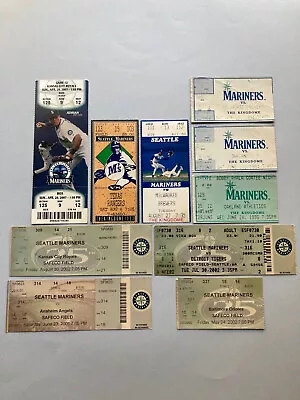 10 Vintage Seattle Mariners 1994 - 2007 Ticket Stubs From Various Games • $21.99