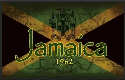 Jamaica 60 Years Of Independence Flag 5 X 3 FT - 100% Polyester With Eyelets  • £6.99